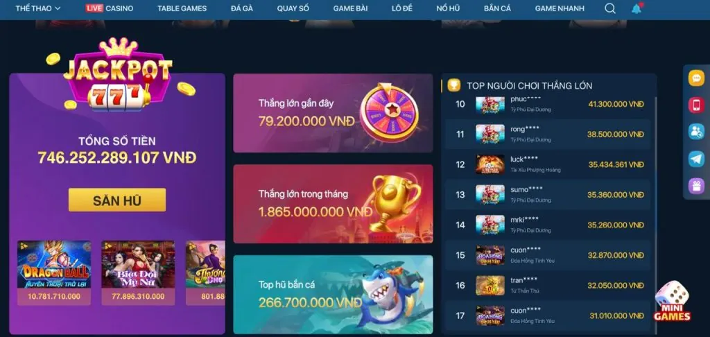 Top Game Slot Mới Ra Mắt Tại Thiên Hạ Casino